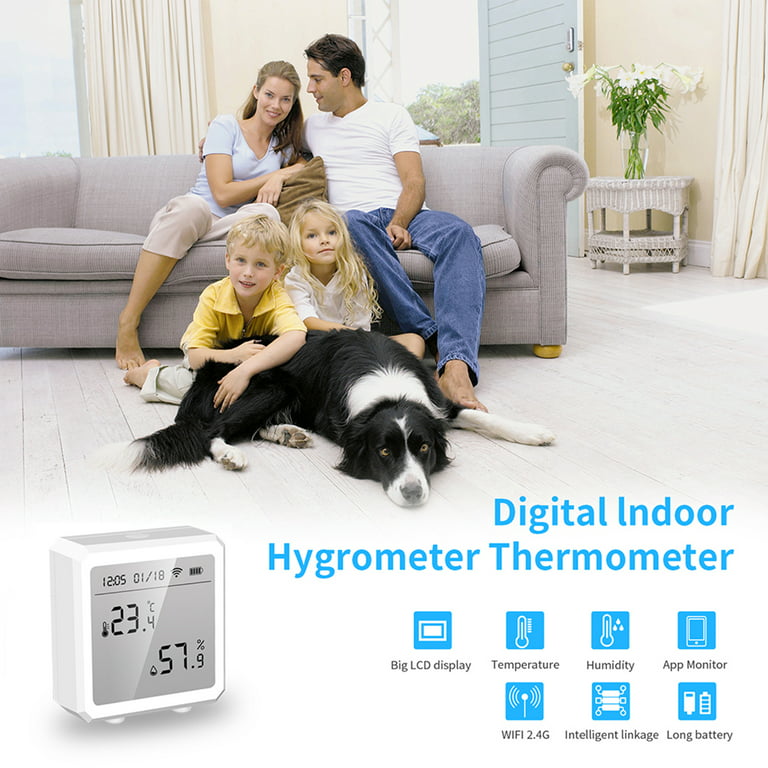 WIFI Temperature and Humidity Sensor Smart Home Indoor Intelligent