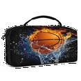 thumbnail image 2 of Herdesigns Carry Case Compatible for Nintendo Switch 2, Protective Travel Switch Carrying Case with 20 Game Card Slots for Switch Console & Accessories,Basketball, 2 of 8