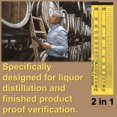 thumbnail image 3 of Hidrómetro de alcohol Busirea 0-200 Proof Tralle para destilación, 3 of 6