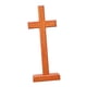 thumbnail image 1 of Cruz de pie para mesa, decoración del hogar, exhibición de doble cara, figura católica de madera coleccionable para la fiesta, la Pascua,, 1 of 9
