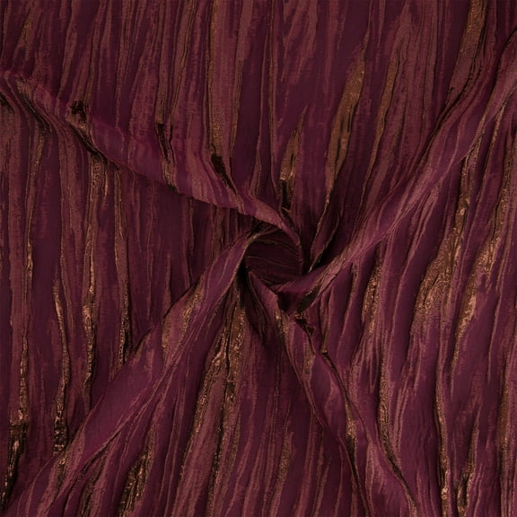 Zelouf Leah Abstract Metallic Jacquard  , Sewing, DIY, Crafts Fabric by the Yard, Spice, 3 Yard