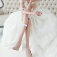 thumbnail image 4 of 1 Pair Bowknot Lace Garter Fashionable Sexy Thigh Ring Wedding Accessory, 4 of 9