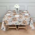 thumbnail image 3 of Halloween Cats and Pumpkins Pattern Square Tablecloth,Waterproof Square Table Cover,Wipeable Spillproof Washable Table Cover for Home Kitchen Party Decor 52"x52"(132x132cm), 3 of 6
