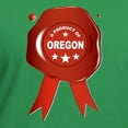 thumbnail image 3 of CafePress - A Product Of Oregon T Shirt - Women's V-Neck Dark T-Shirt, 3 of 4