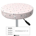 thumbnail image 4 of KLL Cute Poodle Dog Round Bar Chair Cushion Cover 14 inch ,Bar Stool Protector with Elastic, Soft Washable, 4 of 6