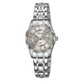 thumbnail image 1 of Reloj luminoso SKMEI para hombre con correa plateada y dorada y esfera plateada., 1 of 5