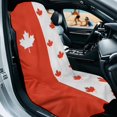 thumbnail image 2 of Garronmavis Canada Maple Leaf Car Seat Towel Cover 1 PC Sweat Resistant for Post Workout Easy 1 Minute Installation Includes Storage Bag Fits Cars SUVs Trucks Sedan Van, 2 of 9