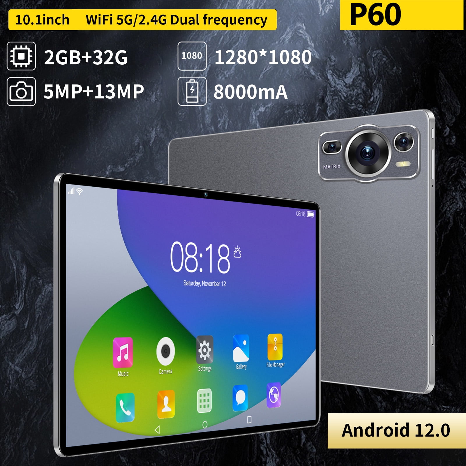 Upgraded 10.1-inch Tablet Computer 10 Core Android Ultra-thin HD Screen Learning Game Video Office Tablet 2+32G Supports Double SIM Communication Function