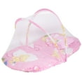 thumbnail image 4 of Filet pour Enfants Filet Portable Pliant Mignon Motif Dessin Animé Filet pour Bébé avec Coussin de Couchage Oreiller Rose 75x45x40cm, 4 of 8