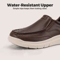 thumbnail image 2 of Fittington Men's Wide Width Slip On Dress Shoes Water-Resistant Lightweight Casual Business Oxfords Leather Shoes 10 Extra Wide, 2 of 11