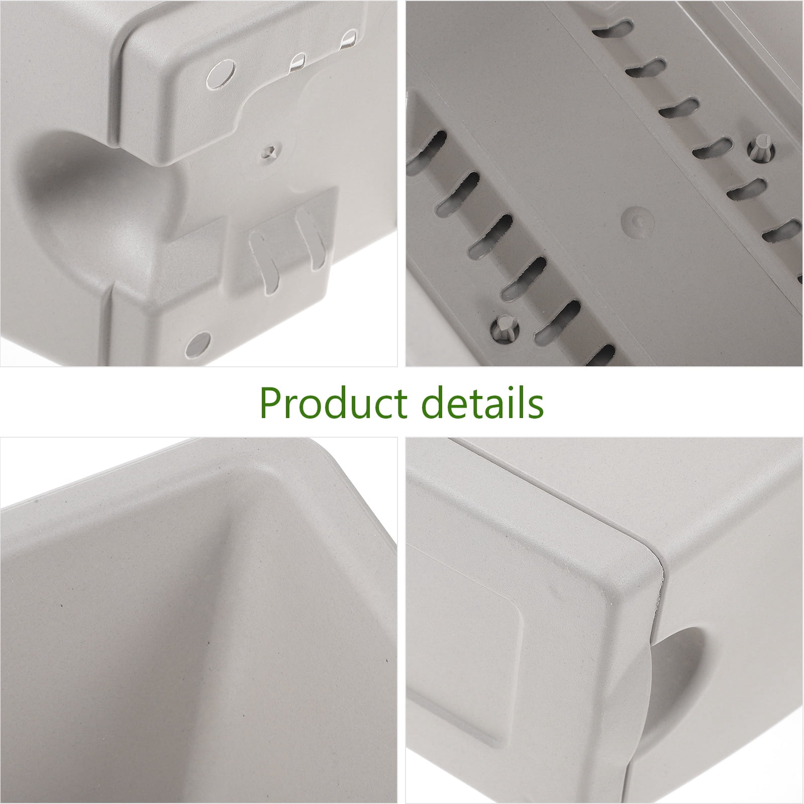 FRCOLOR flower pot with tray 4 Sets Window Box Planter Flower Box Planter Rectangle Box for Garden,16.93"X6.89"X5.31"
