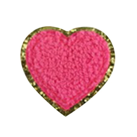 

Fsqjgq Room Decor For Girls Scrapbook Words Stickers Love Embroidered Patch Gold Glitter Edge Mix Color Hearts Badge Decorate Patch For Hats Jackets Shirts Vests Shoes Jeans Photography Back Drops 7x