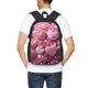 thumbnail image 4 of Fotbe Pink Glitter Heart Candy Mochila para Hombre y Mujer - Tela Oxford 600D Resistente - Mochila Impermeable de Gran Capacidad para Escuela, Viajes y Senderismo, 4 of 6