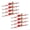 Red, variant on Mega Cargo Control USA 8-pack Ratchet Strap 1" x 15' Utility Tie Down Strap w/S Hook for Boat, Motorcycle, and Bike, 400 lbs Wll, Pink