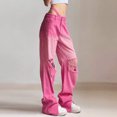 thumbnail image 2 of Vedolay Jeans for Women Trendy Women's High Waisted Straight Leg Jeans Stretchy Denim Pants,Pink S, 2 of 5