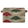 thumbnail image 2 of Christmas Tree Snowflake Fabric Square Storage Bins with Handles Collapsible Containing Box 2 Packs, 2 of 9