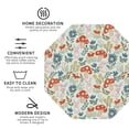thumbnail image 3 of Honeii Garden Of Little Bunnies Print Leather Coaster Set of 6, Ideal for Safeguarding Your Furniture from Drinks Spills and Effortless Cleanup,Octagon, 3 of 6