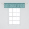 thumbnail image 2 of Ambesonne Wave Window Valance, Sea Animals Calm Doodle Art, 42" x 12", White and Pale Teal, 2 of 3