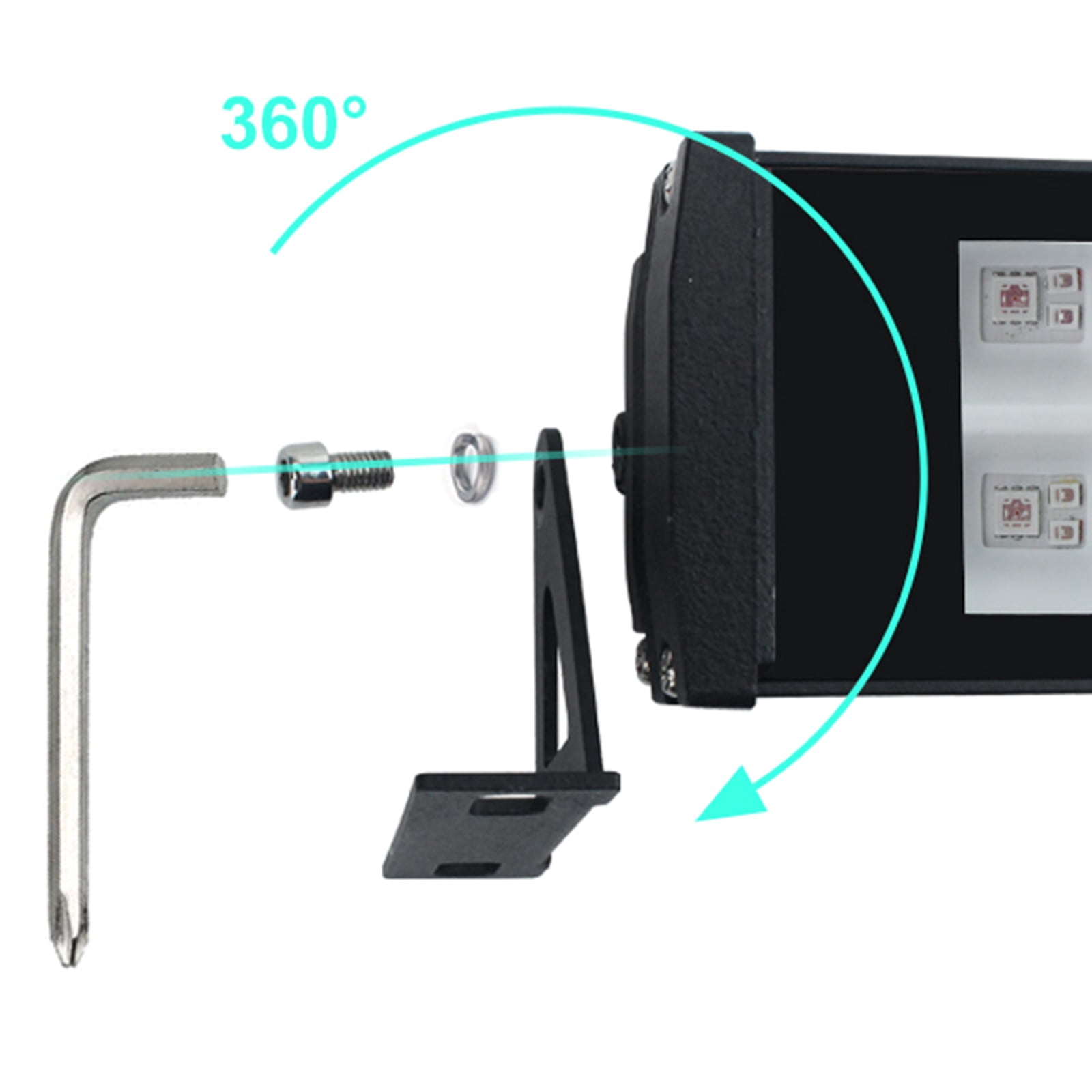 2 PCS UV+RGB Lights 50W,Color Changing Lights,Black Light for Glow Party,RGB Flood Light,with Switch and Remote,for Garden Lighting