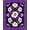 Purple, Pattern 3, variant on Flatwoven High Traffic Area Rug, LED Lighted, Non Slip, Stain Resistant, Washable Area Rugs for Living Room, Bedroom(Blue, 2X3)