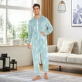 thumbnail image 5 of Onesie Jumpsuits For Men&Women Winter One Piece Zipper Pajamas Playsuit Pattern Of Snowflakes, 5 of 6