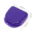 thumbnail image 4 of Unique Bargains 1 Pc Braces Box with Vent Holes Compact Braces Storage Box Dark Purple, 4 of 5