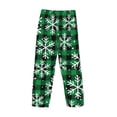 thumbnail image 5 of Daiia Christmas Pattern At Buffalo Plaid Men's Sleep Pant with Pockets and Drawstring,Pajama Pants-Medium, 5 of 9
