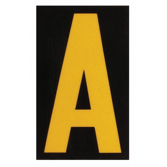 Brady Reflective Numbers And Letters,A,PK25  5890-A