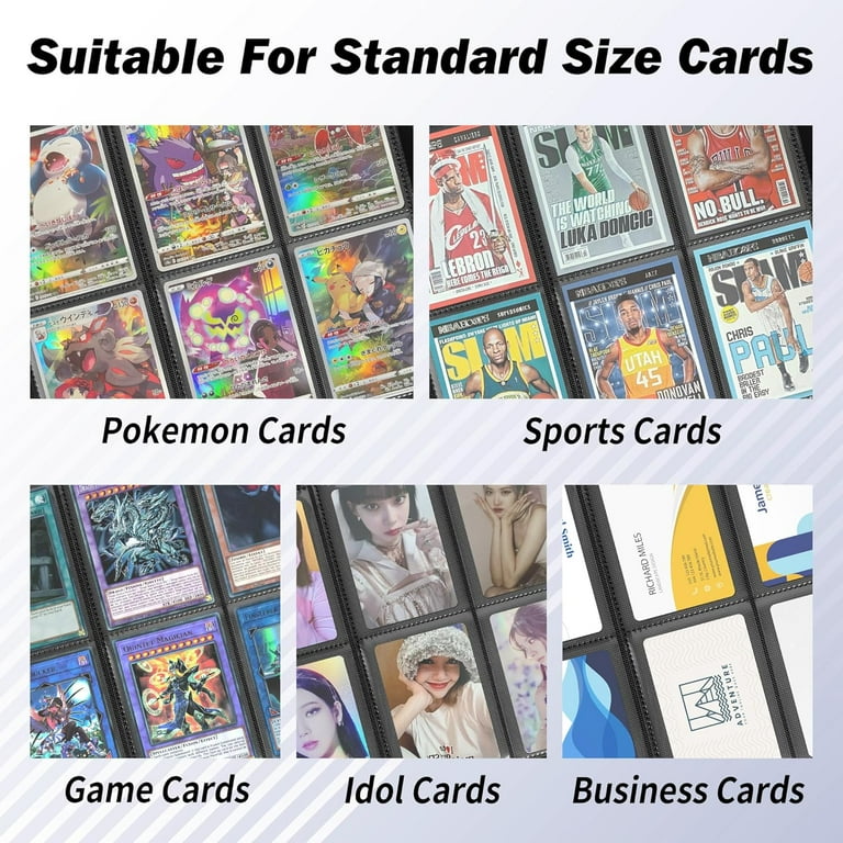 Homotte Pokemon Card Binder Album, Black Zipper, 540 Side-Loading Slots,  9-Pocket, TCG Organizer - Walmart.com