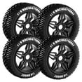 thumbnail image 4 of Front X2 & Rear X2 Tires & Wheels Pentagram 17mm Hex Hub for HSP 1/8 Off-Road RC Car Buggy, 4 of 6