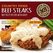 Country Fried Beef Steak Patties with Gravy