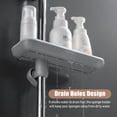 thumbnail image 4 of Shower Caddy Shelf Adjustable Height Shower Rack for Slide Bar Bathroom Brush Soap Organizer Rotatable Shower Storage Rack Detachable Shower Tray for Shampoo Soap, 4 of 7