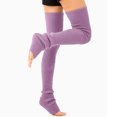 thumbnail image 3 of Mineart Women Y2K Open Toe Knit Leg Warmers for Women Slouchy Thigh High Ribbed Boot Cuffs for Ballet Dance Daily Outfit, 3 of 6