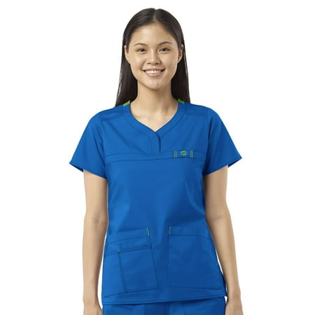 

WonderWink WonderFLEX 6208-Patience Curved Notch Neck Top