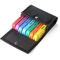 thumbnail image 2 of SHAR 7 Day Pill Box 28 Compartments Pill Box with Leather Case Pill Box Portable Pill Box Travel Medicines Storage 4 Compartments Daily Box, 2 of 5
