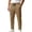 Khaki, variant on kosheko Men's Straight-Leg Athletic Pants, Elastic-Drawstring Waist with Relaxed Cuffs for Daily Work Commutes White XL