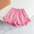 thumbnail image 3 of Mercatoo Toddler Baby Girls Summer Shorts Floral Pattern Ruffle Shorts Kids Girls Outdoor Casual Fashionable Clothes, 3 of 3