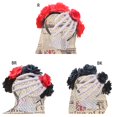 thumbnail image 3 of Red Diadema con forma de flor y esqueleto para mujer, diadema para maquillaje, decoraciones para el cabello de carnaval, 3 of 5