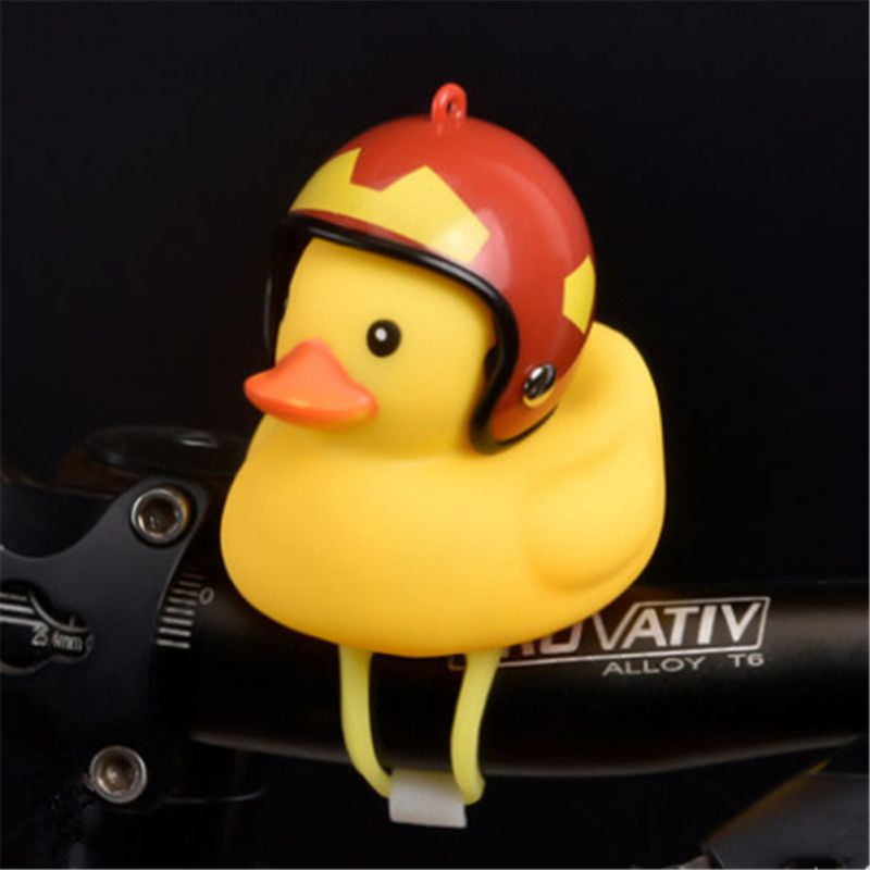 Duck Bicycle Bells Lovely Helmet Propeller Duck Bicycle Light Cartoon