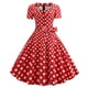 thumbnail image 1 of Las mujeres Vintage vestido de verano 50s 60s Retro Pin Up Swing Rockabilly Vestidos elegante oficina vestido de fiestapangjing, 1 of 4
