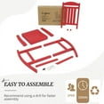 thumbnail image 4 of Dycanpo Outdoor Rocking Chair with High back for Backyard/Patio/Garden,HDPS-Bright Red, 4 of 7