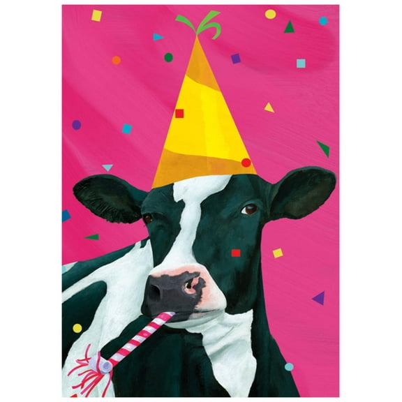 Cow Party Bithday Greeting Card [2646BD]