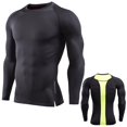 thumbnail image 3 of Men's Sports T-shirts Jersey Strechy Tops Tee Long Sleeve Rashie, 3 of 5
