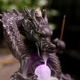 thumbnail image 4 of Ceramic Dragon Incense Falls Backflow Incense Burner Waterfall Incense Censer Incense Stick Holder with Lucky Led Crystal Ball (AC22 Only Burner), 4 of 7