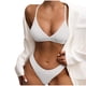 thumbnail image 1 of Bikini sexy de color sólido con cintura dividida para mujer a la moda Fridja  nalpqowj20425, 1 of 1