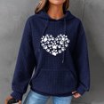 thumbnail image 1 of DPTALR Women Print Round-Neck Long Sleeve Loosen Single Sweatshirt Tops Pullover Blouse, 1 of 4