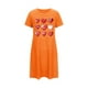 thumbnail image 4 of Camisón corto de mujer, vestido de largo medio con estampado de moda, camisón corto extragrande de mujer, camisón de manga corta con estampado de pecho a la moda, camisón de mujer, 4 of 6