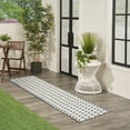 thumbnail image 4 of Nourison Twist Reversible 2'2" x 12' Black Modern Rug, 4 of 9