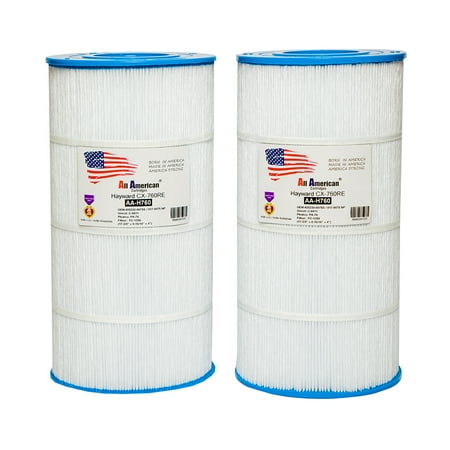 Pro Replacement Cartridge (2 PACK Hayward CX760RE, Sta-Rite Posi-Clear PXC75, OEM 25230-0075S, 817-0075 N/P, Unicel C-8411, Pleatco PA76, Filbur FC-1255, Pro Clean ll 75, ALL AMERICAN AA-H760 Replacement Pool Filter)