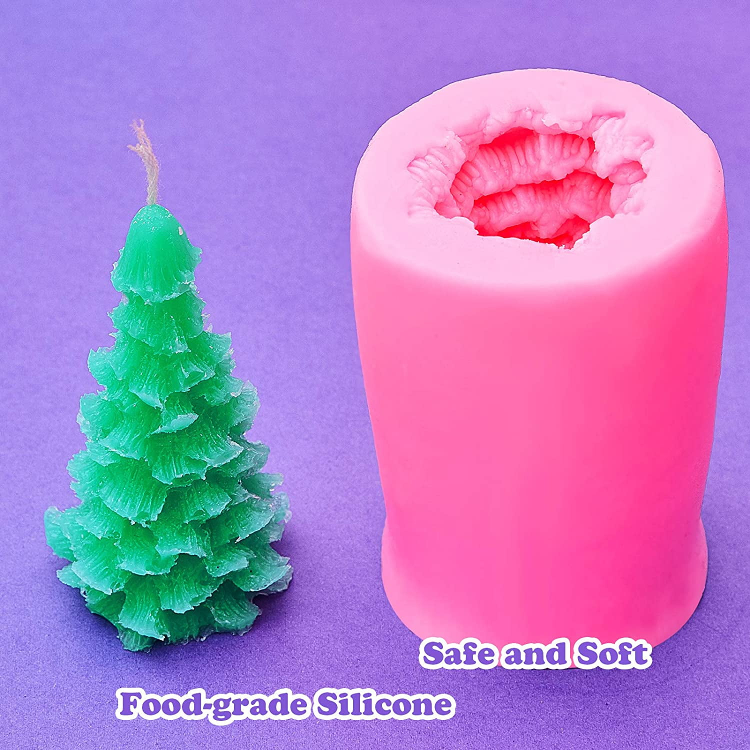 Soap Fimo Clay Cake Decoration MoldFun Christmas Party Silicone Mold for Fondant IMSHI 3D Box Candle Mold Chocolate 